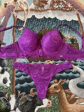 La Vie En Rose Purple Bra & Panty Set